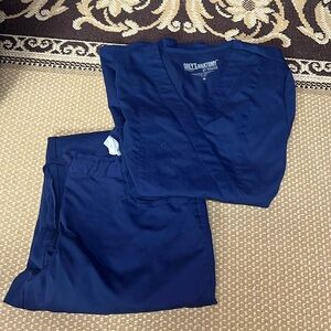 Grey’s Anatomy dark blue scrub set